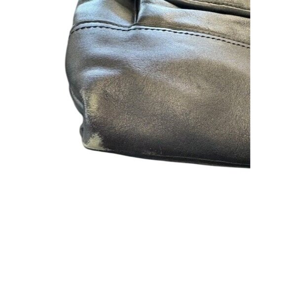 Prada Black Leather Gold Buckle Flap Messenger Bag - Picture 9 of 11